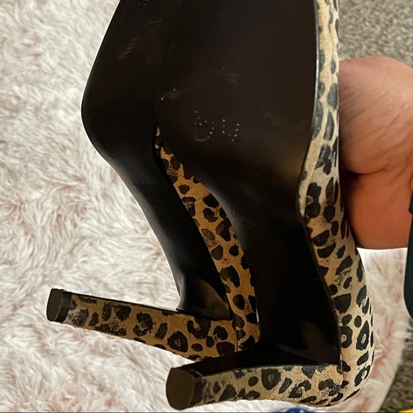 Colin Stuart leopard print heels sz 8 - Picture 4 of 6